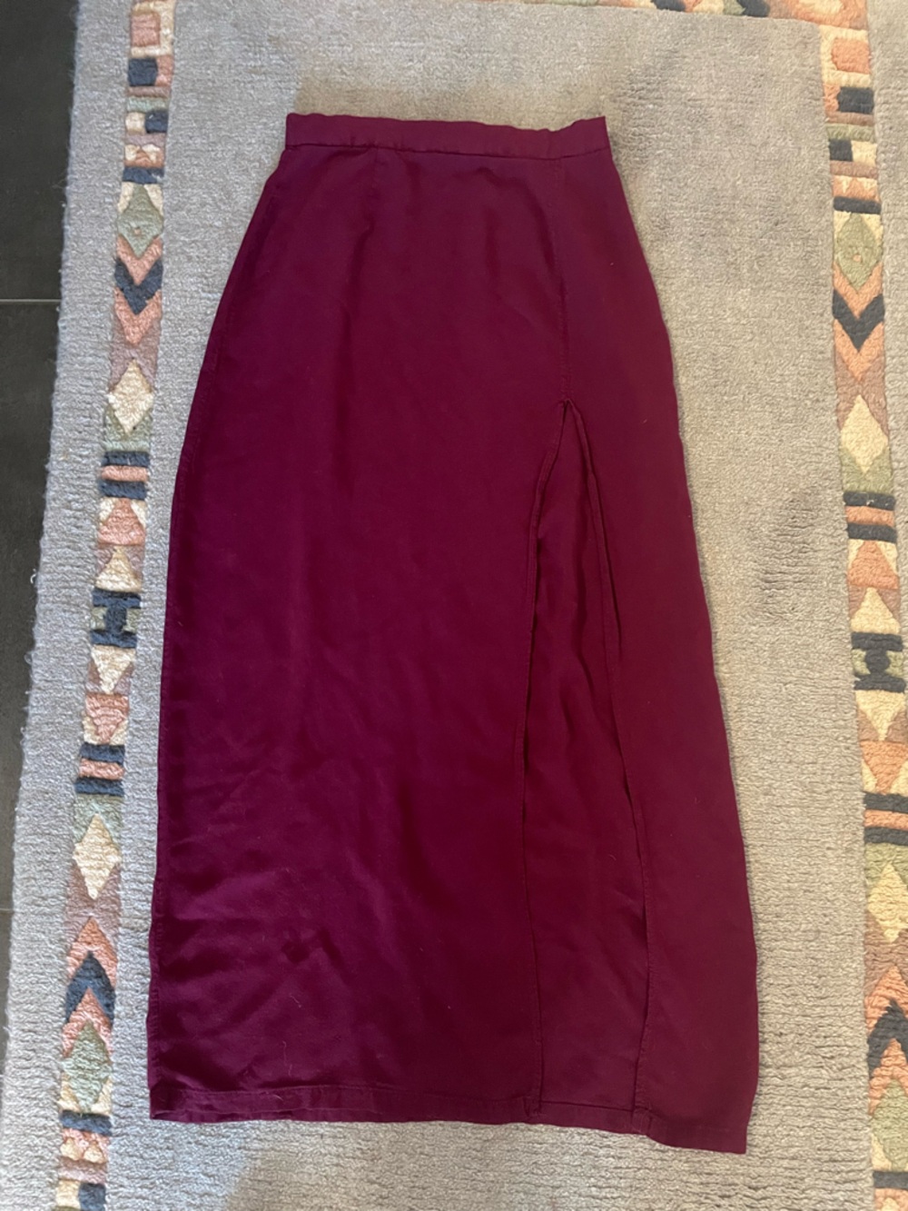 Rehab Women's Maxi Skirt in Burgundy